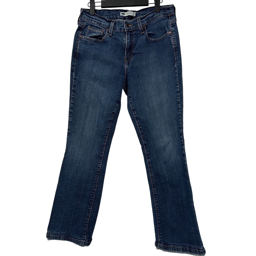 Levi's 515 Bootcut Jeans Womens 8M Blue Medium Wash Mid Rise‎ Denim W29 L32 27in